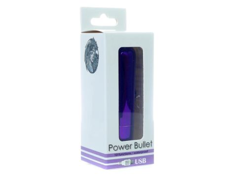 Power Bullet USB 10 functions Glossy Purple - 8