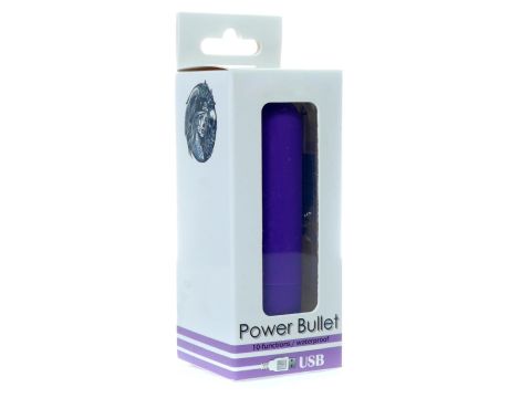 Power Bullet USB 10 functions Glossy Matte Purple - 8