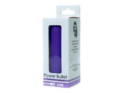 Power Bullet USB 10 functions Glossy Matte Purple - 9