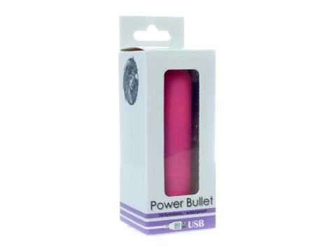 Power Bullet USB 10 functions Glossy Matte Pink - 8