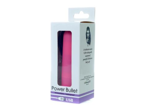 Power Bullet USB 10 functions Glossy Matte Pink - 9