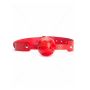 Red Breathable Ball Gag - 3