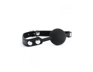 Black Silicone Ball Gag - image 2