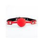 Red Silicone Ball Gag Leopard - 2