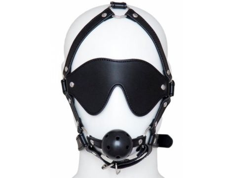 Eye Mask With Ball Gag - 2