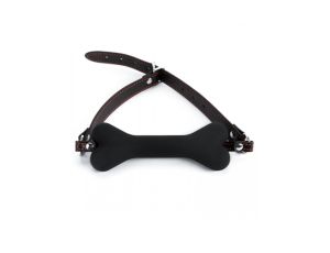 Black Silicone Bone Gag - image 2