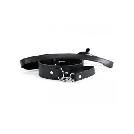 Black Collar And Leash