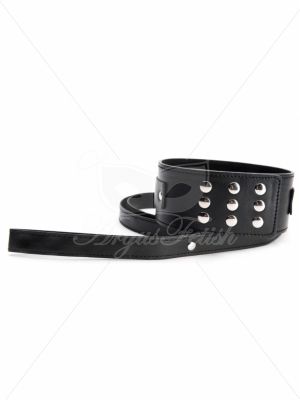 Black Collar With Leash - image 2