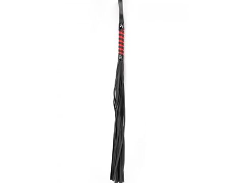 Black Red Long Stripe Flogger - 2