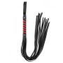 Black Red Long Stripe Flogger - 2