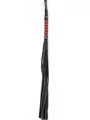 Black Red Long Stripe Flogger - image 2