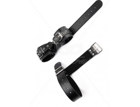 Bondage Collar and Wrist Cuffs - 2