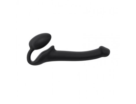 SEMI-REALISTIC BENDABLE STRAP-ON BLACK - S - 2