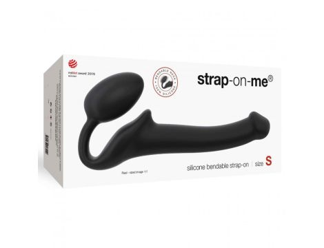 SEMI-REALISTIC BENDABLE STRAP-ON BLACK - S - 4