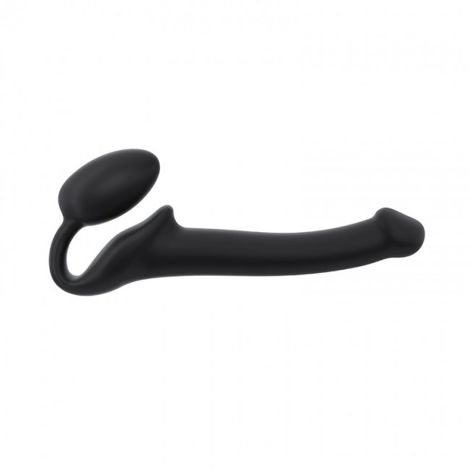 SEMI-REALISTIC BENDABLE STRAP-ON BLACK - S - 2