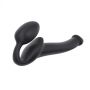 SEMI-REALISTIC BENDABLE STRAP-ON BLACK - S - 2