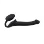 SEMI-REALISTIC BENDABLE STRAP-ON BLACK - S - 3