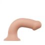 SEMI-REALISTIC DUAL DENSITY BENDABLE DILDO VANILLA - XL - 7