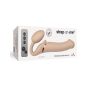 VIBRATING STRAP-ON - L - VANILLA - 4