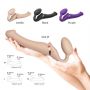 VIBRATING STRAP-ON - L - VANILLA - 8