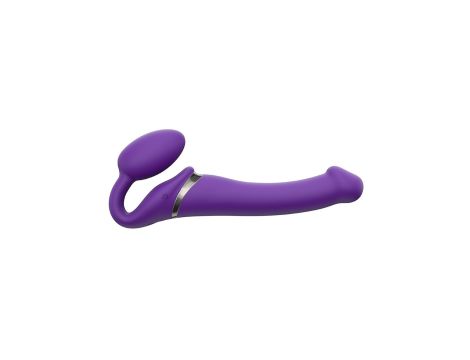 VIBRATING STRAP-ON - M - PURPLE