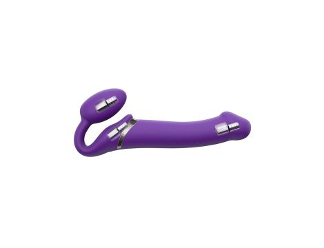 VIBRATING STRAP-ON - M - PURPLE - 3