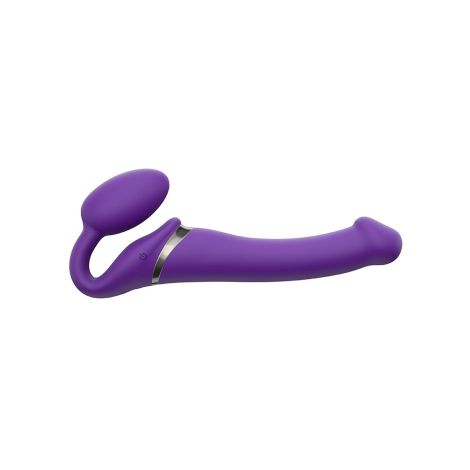 VIBRATING STRAP-ON - M - PURPLE