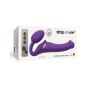 VIBRATING STRAP-ON - M - PURPLE - 3