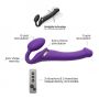 VIBRATING STRAP-ON - M - PURPLE - 6