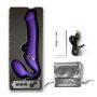 VIBRATING STRAP-ON - M - PURPLE - 11