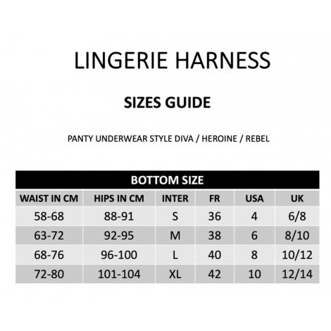 HARNESS LINGERIE HEROINE - L - 17