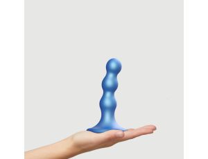 DILDO PLUG BALLS METALLIC BLUE - S - image 2