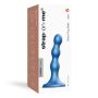 DILDO PLUG BALLS METALLIC BLUE - S - 2