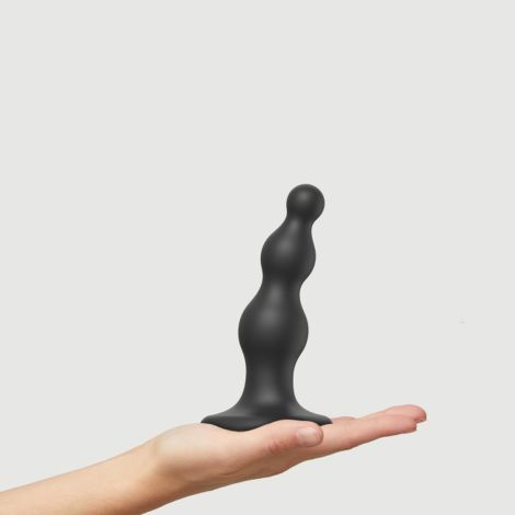 DILDO PLUG BEADS BLACK - S - 3