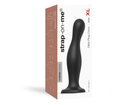 DILDO PLUG CURVY BLACK - XL