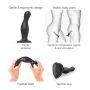 DILDO PLUG CURVY BLACK - XL - 6