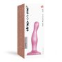 DILDO PLUG CURVY METALLIC SUGAR PINK- S - 2