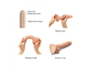 SLIDING SKIN REALISTIC DILDO VANILLA M - image 2