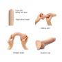 SLIDING SKIN REALISTIC DILDO VANILLA M - 4