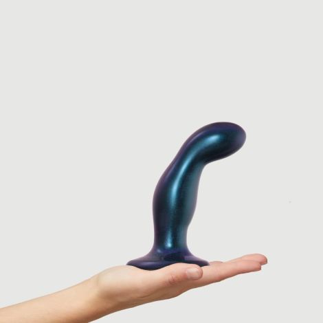 DILDO PLUG SNAKY BLEU METALLIC - M - 2