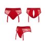 HARNESS LINGERIE DIVA - S - RED - 6