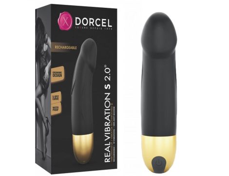 REAL VIBRATION S  BLACK & GOLD  2.0 - RECHARGEABLE - 2