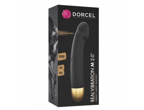 REAL VIBRATION M  BLACK & GOLD  2.0 - RECHARGEABLE