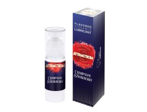 LUBRICANT ATTRACTION CHAMPAGNE STRAWBERRY 50 ML