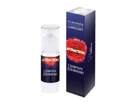 LUBRICANT ATTRACTION CHAMPAGNE STRAWBERRY 50 ML