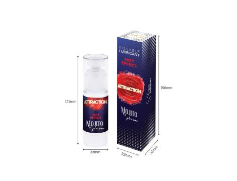 LUBRICANT ATTRACTION HEAT MOJITO 50 ML - 3