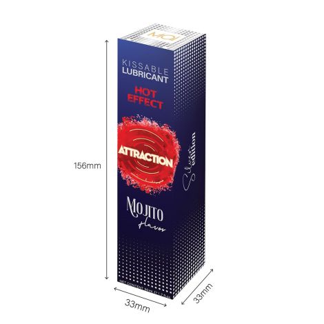 LUBRICANT ATTRACTION HEAT MOJITO 50 ML - 6