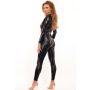 Kombinezon typu catsuit z połyskującego wetlook-u  'L/XL' - 5