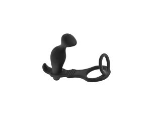 PROSTATE STIMULATOR COCKRING PLUG AP070 BLACK - image 2