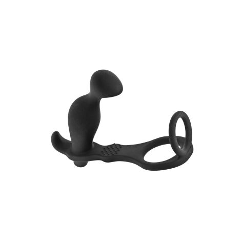 PROSTATE STIMULATOR COCKRING PLUG AP070 BLACK - 3